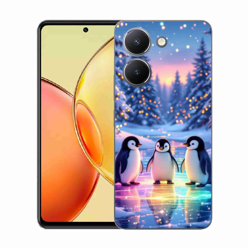 Gél borító mmCase a Vivo Y36-hoz - pingvinek