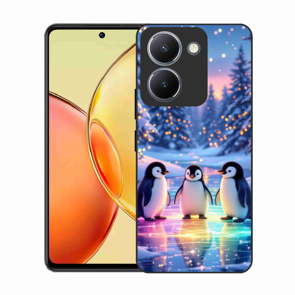 Gél borító mmCase a Vivo Y36-hoz - pingvinek