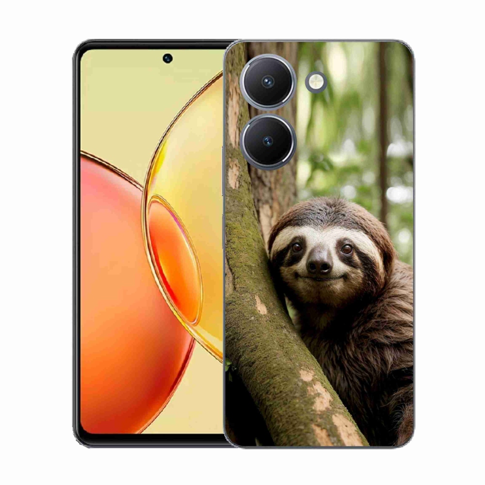 Gél borító mmCase a Vivo Y36-hoz - mosolygó lajhár