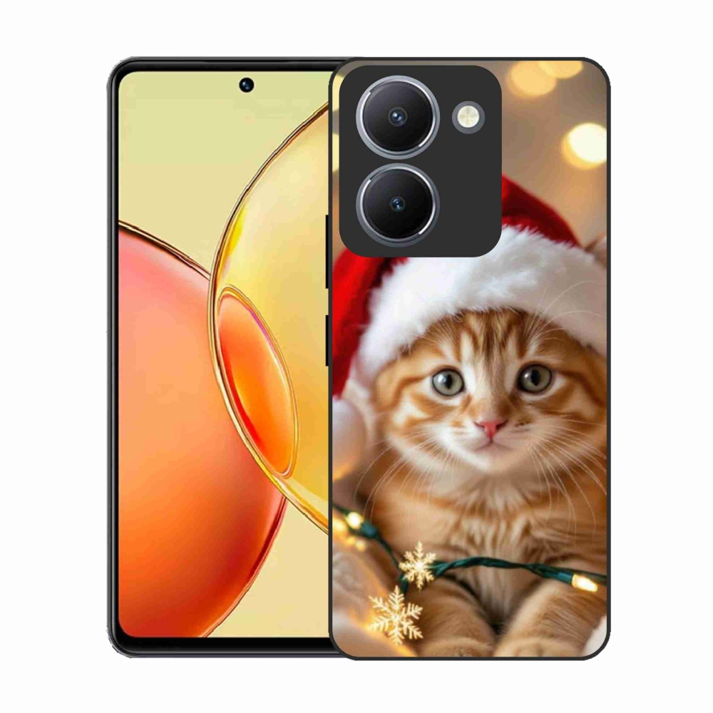 Gél borítás mmCase a Vivo Y36-hoz - Karácsonyi cica