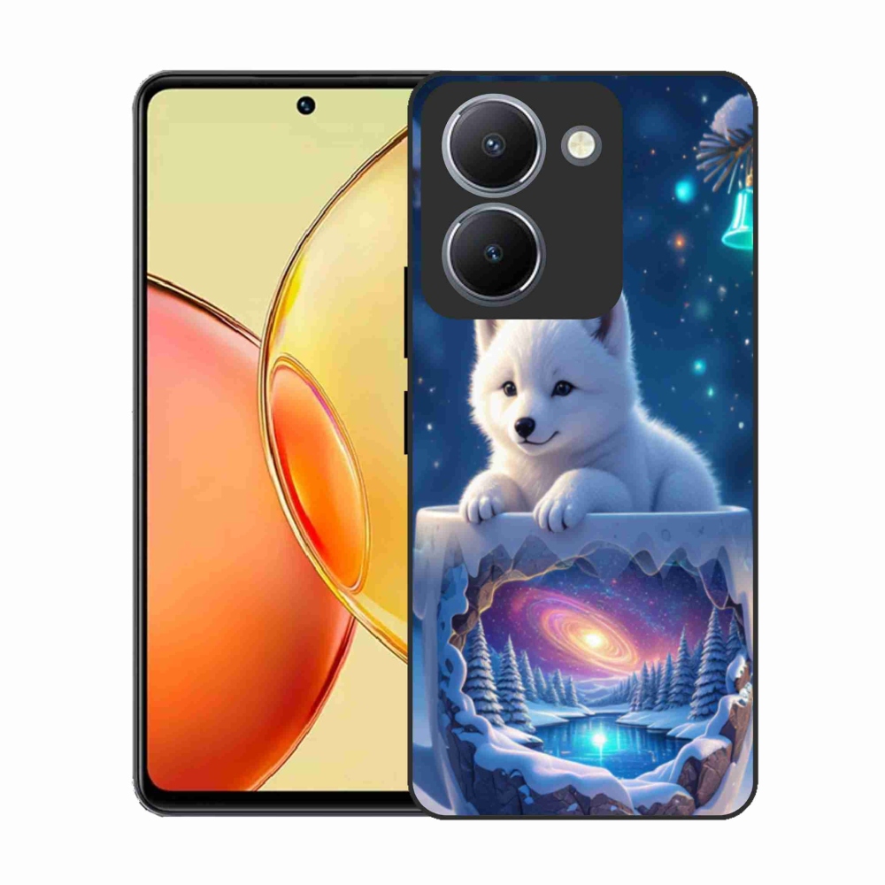 Gél borítás mmCase a Vivo Y36-hoz - Karácsonyi kiskutya