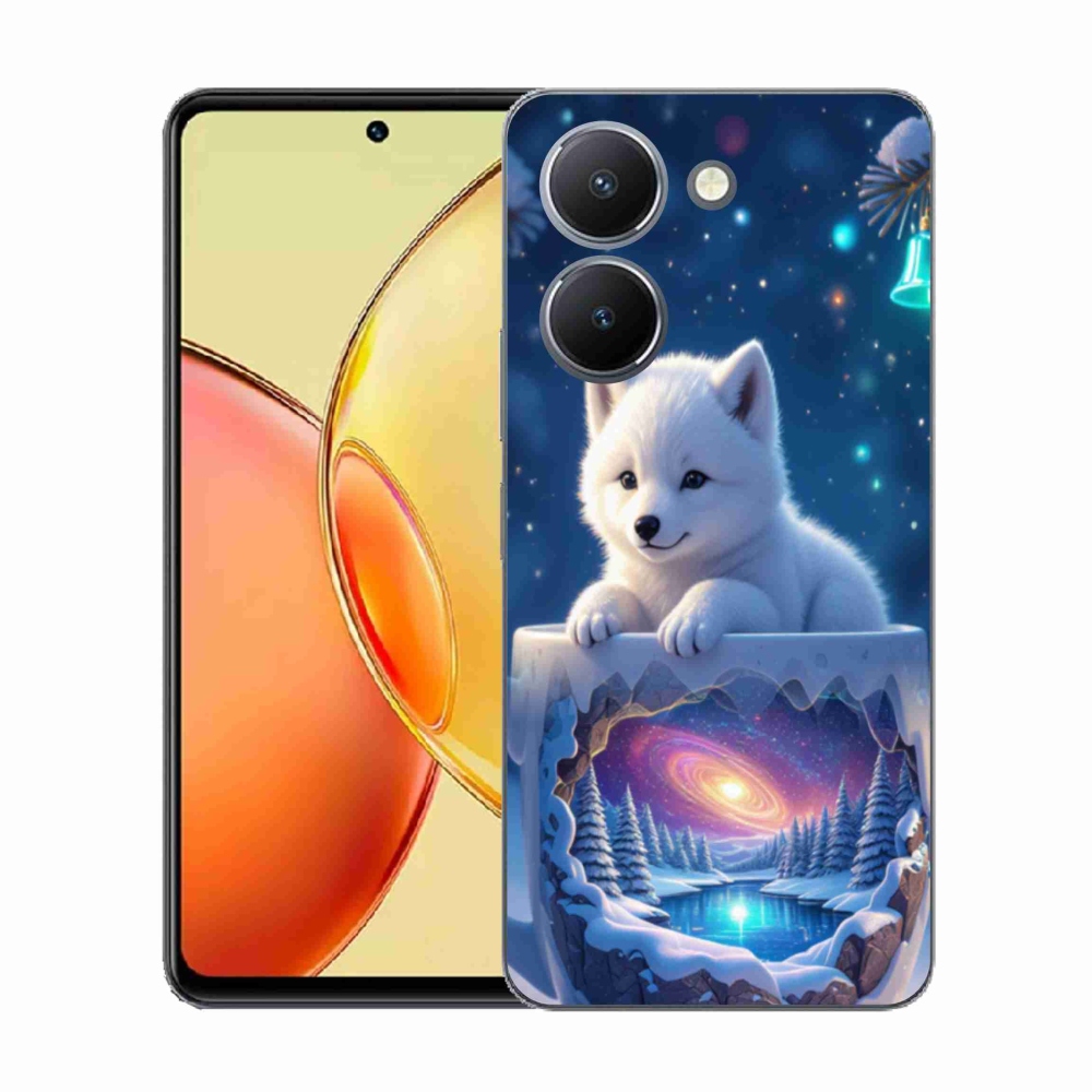 Gél borítás mmCase a Vivo Y36-hoz - Karácsonyi kiskutya