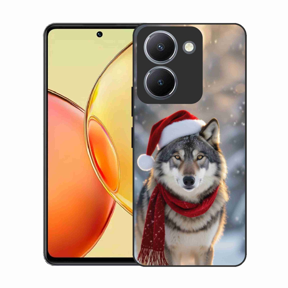 Gél borítás mmCase a Vivo Y36-hoz - Karácsonyi farkas