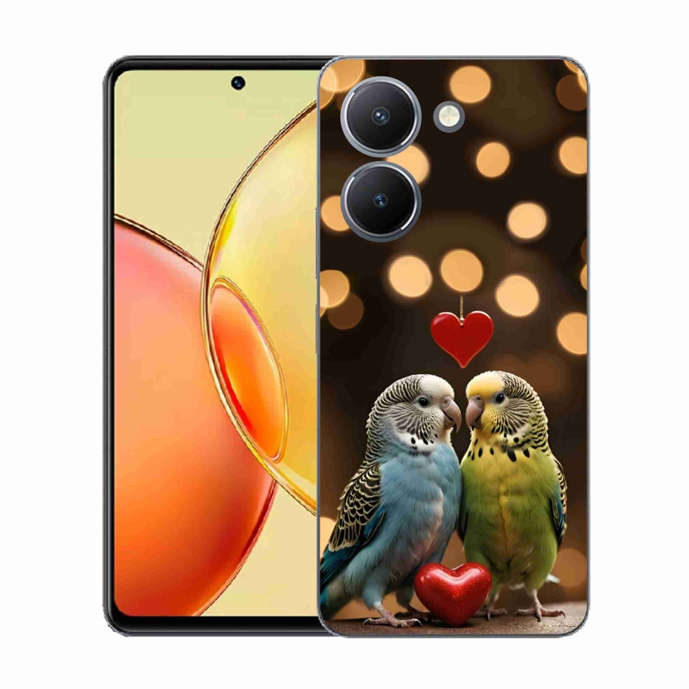 Gél borítás mmCase a Vivo Y36-hoz - szerelmes papagájok