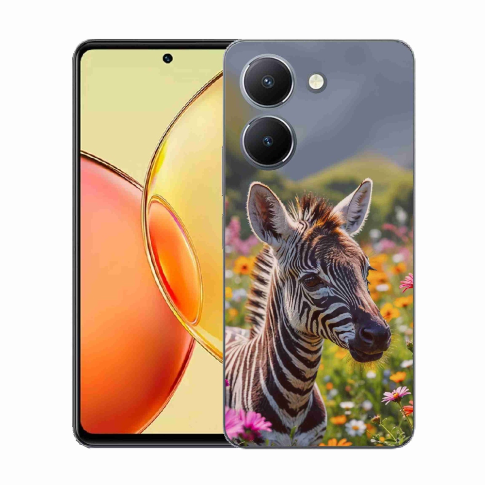 Gél borítás mmCase a Vivo Y36-hoz - zebra a réten