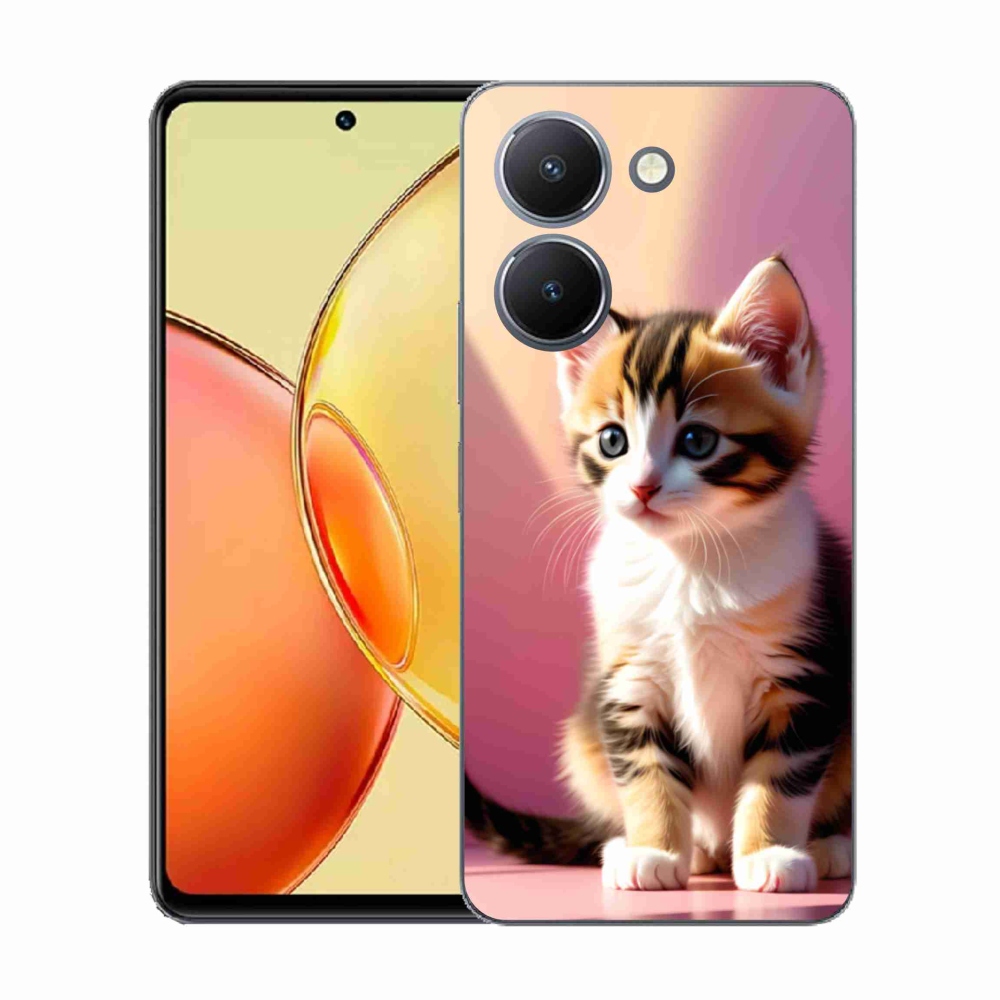 Zselés borítás mmCase a Vivo Y36-hoz - kíváncsi cica 2