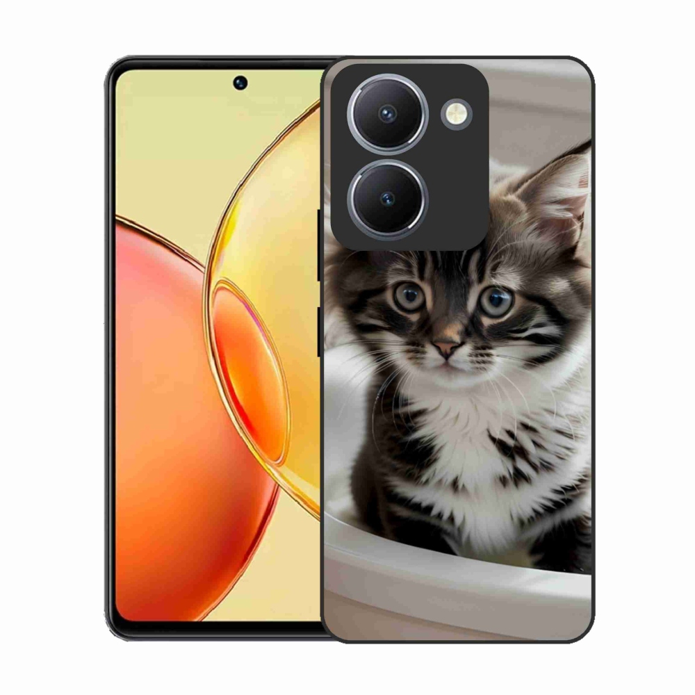 Zselés borítás mmCase a Vivo Y36-hoz - kíváncsi cica