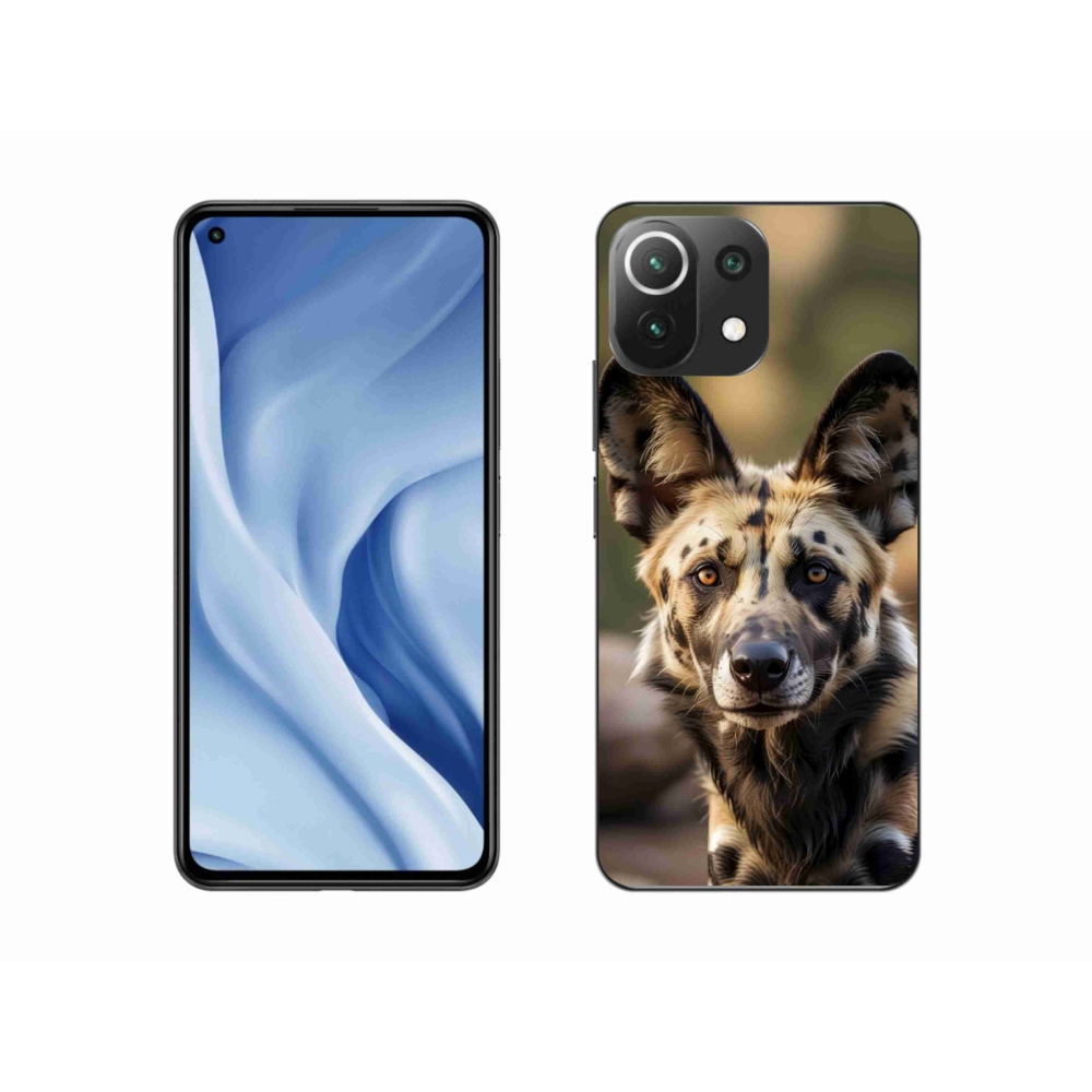 Gélburkolat mmCase a Xiaomi 11 Lite 5G NE számára - Afrikai vadkutya