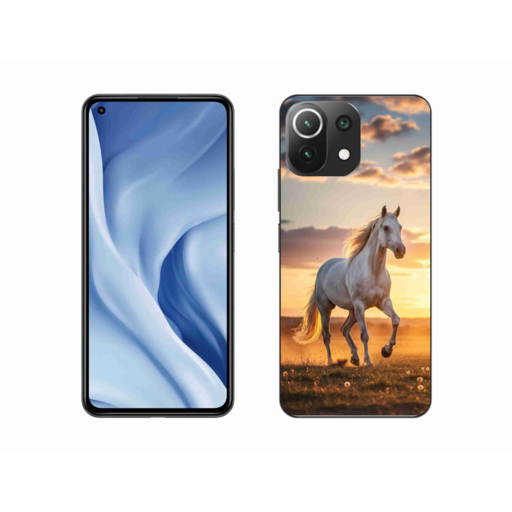 Gélburkolat mmCase a Xiaomi 11 Lite 5G NE - futó fehér ló 2