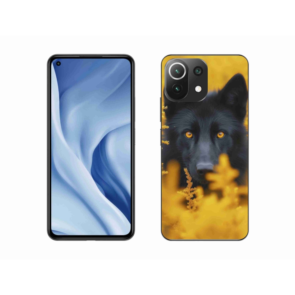 Gél borítás mmCase a Xiaomi 11 Lite 5G NE-hez - fekete farkas 2