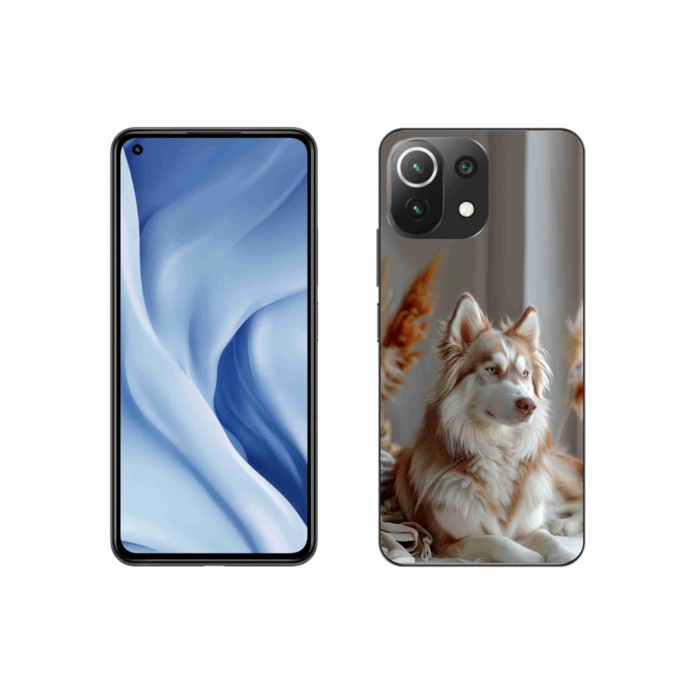 Gélburkolat mmCase a Xiaomi 11 Lite 5G NE számára - csendes szibériai husky