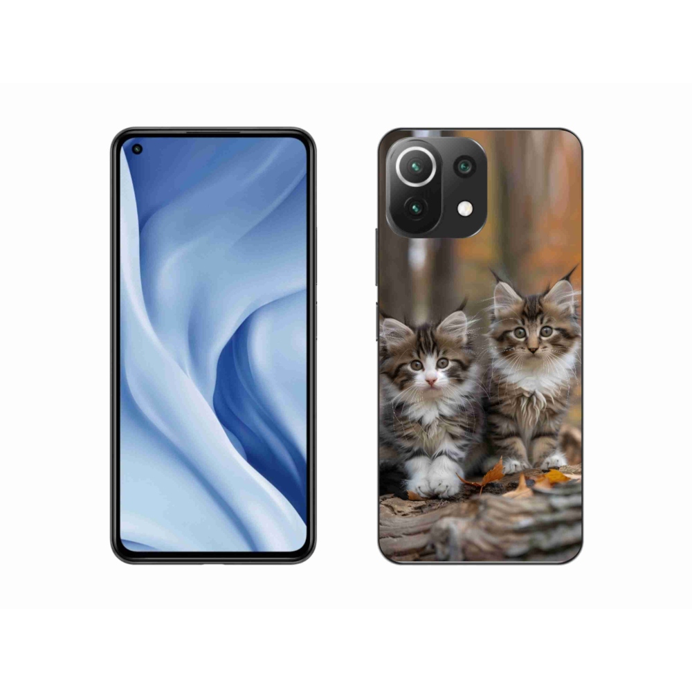 Gél borítás mmCase a Xiaomi 11 Lite 5G NE - cat duo 3 számára