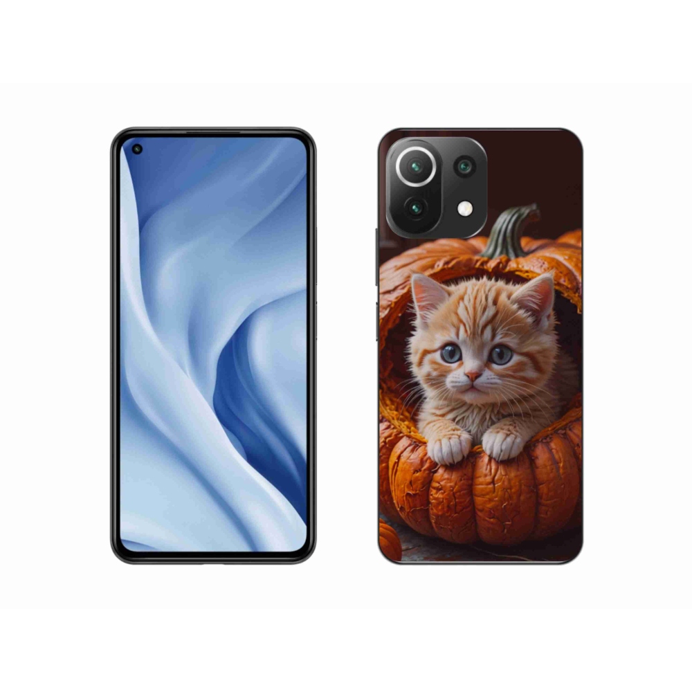 Gél borítás mmCase a Xiaomi 11 Lite 5G NE-hez - cica és tök 2