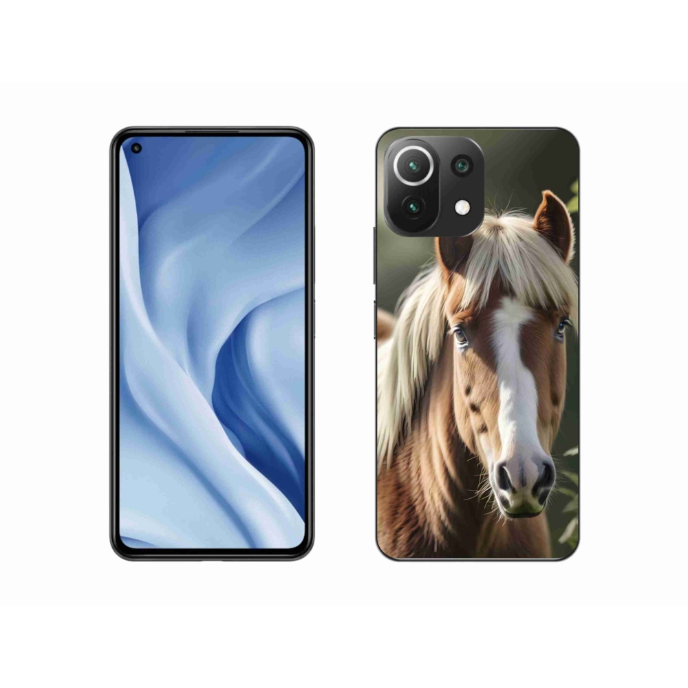 Gél borítás mmCase a Xiaomi 11 Lite 5G NE számára - ló könnyű sörénnyel