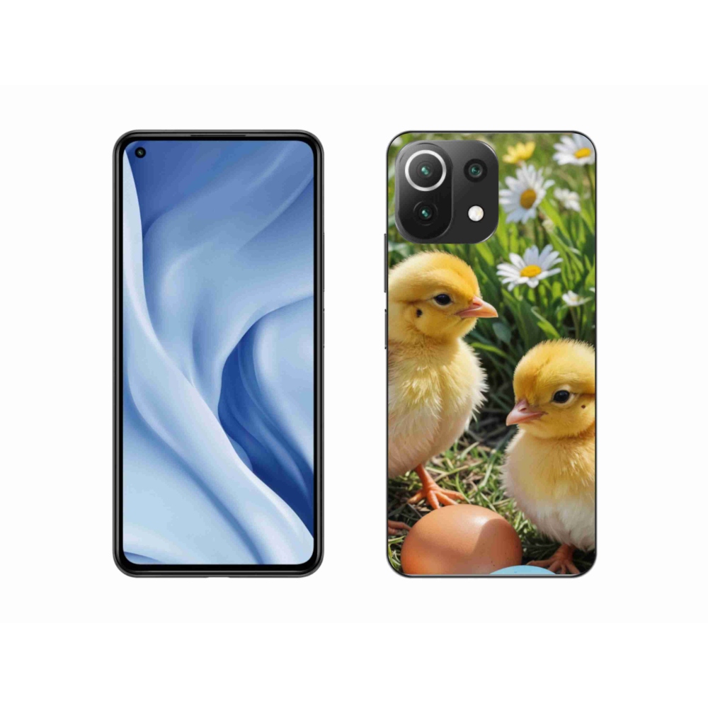 Gél borítás mmCase a Xiaomi 11 Lite 5G NE számára - csirkék