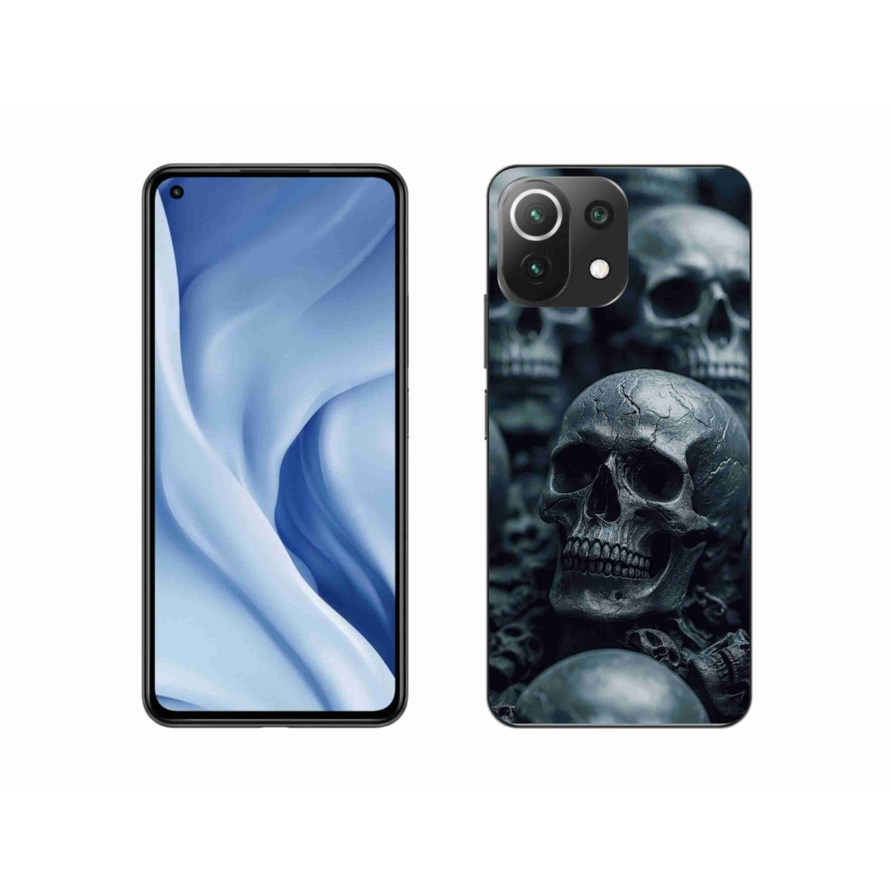 Gél borítás mmCase a Xiaomi 11 Lite 5G NE számára - koponya 2