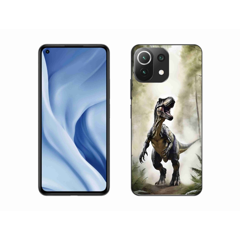 Gélburkolat mmCase a Xiaomi 11 Lite 5G NE számára - dühös T-Rex