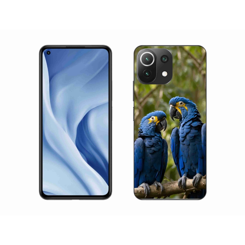 Gélburkolat mmCase a Xiaomi 11 Lite 5G NE számára - papagáj duó