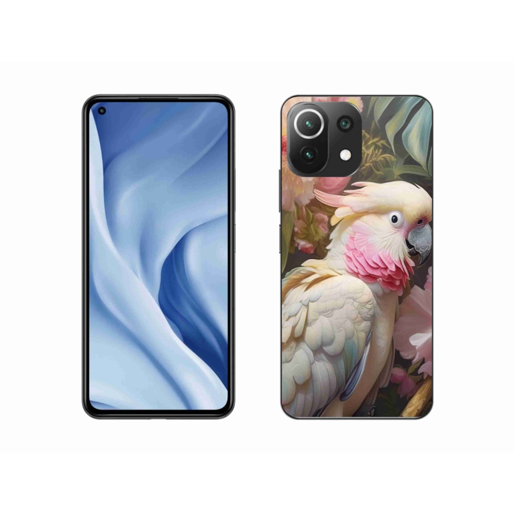 Gél borítás mmCase a Xiaomi 11 Lite 5G NE-hez - papagáj kakadu rózsaszín 2