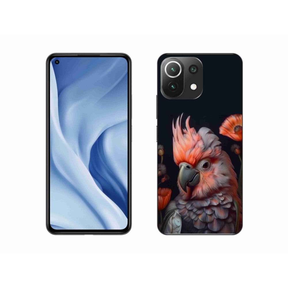 Gél borító mmCase a Xiaomi 11 Lite 5G NE számára - papagáj kakadu színekben