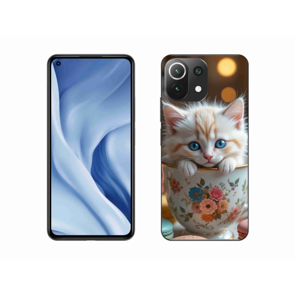 Gél borító mmCase a Xiaomi 11 Lite 5G NE számára - aranyos cica 6