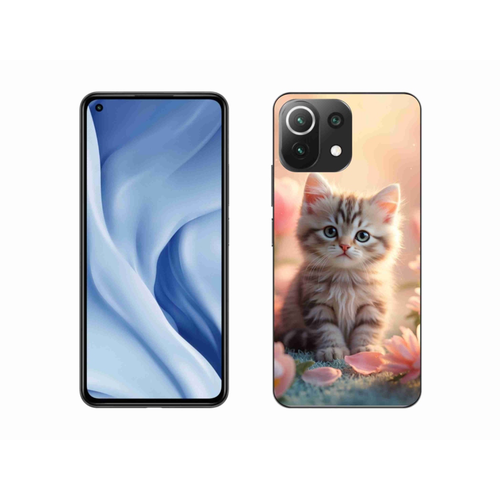 Gélburkolat mmCase a Xiaomi 11 Lite 5G NE - aranyos cica 8