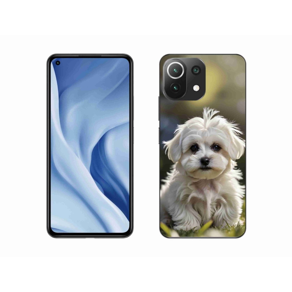 Gél borítás mmCase a Xiaomi 11 Lite 5G NE számára - aranyos máltai kutya