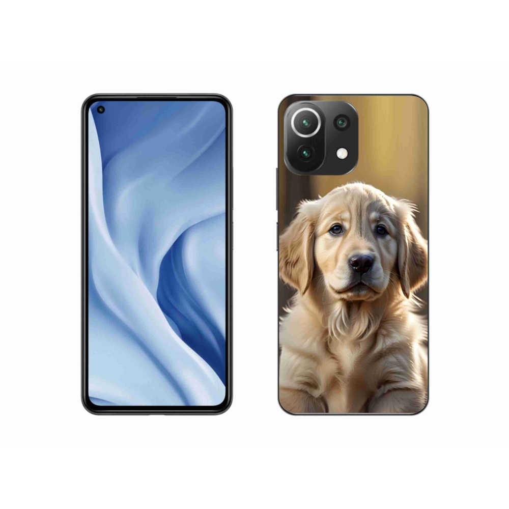 Gélburkolat mmCase a Xiaomi 11 Lite 5G NE számára - aranyos arany retriever
