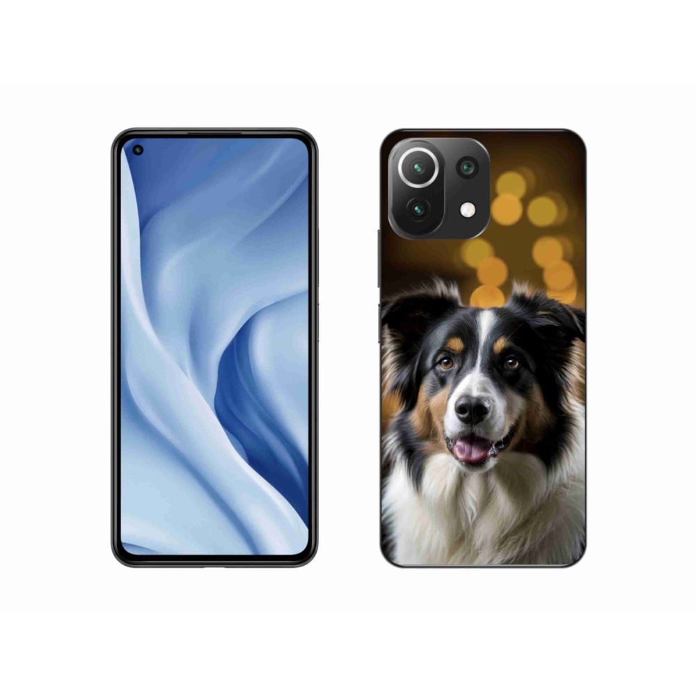 Gél borítás mmCase a Xiaomi 11 Lite 5G NE számára - mosolygó ausztrál juhászkutya
