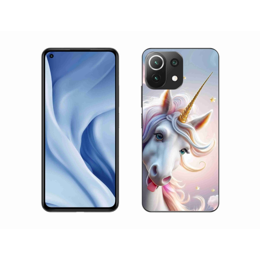 Gélburkolat mmCase a Xiaomi 11 Lite 5G NE - vidám egyszarvú