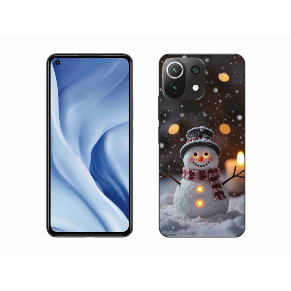 Gélburkolat mmCase a Xiaomi 11 Lite 5G NE - vidám hóemberen