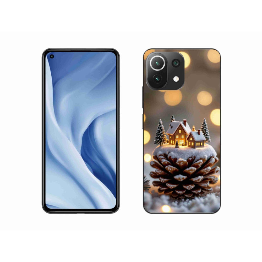 Gélburkolat mmCase a Xiaomi 11 Lite 5G NE számára - téli falu