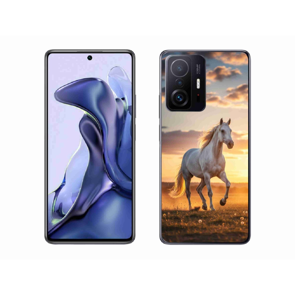 Gél borítás mmCase a Xiaomi 11T-hez - futó fehér ló 2
