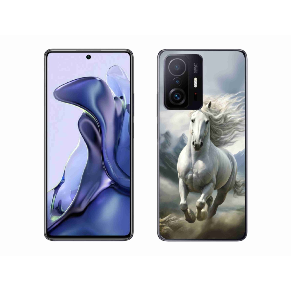 Gél borító mmCase a Xiaomi 11T-hez - futó fehér ló 3