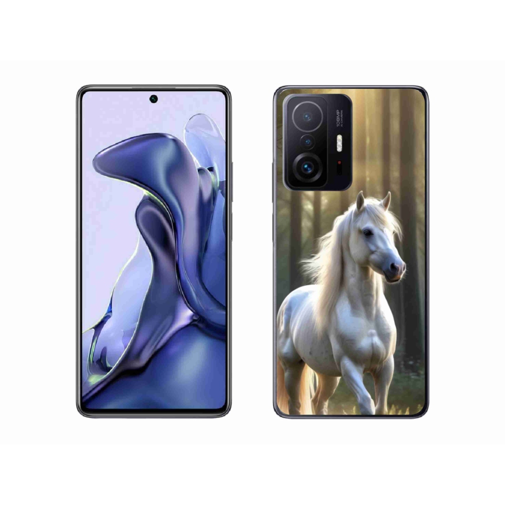 Gél borítás mmCase a Xiaomi 11T-hez - fehér ló 3
