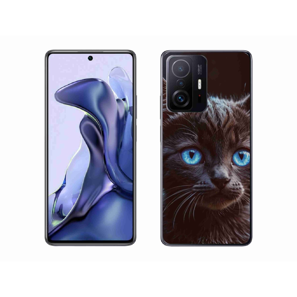 Gél borítás mmCase a Xiaomi 11T-hez - fekete cica 2