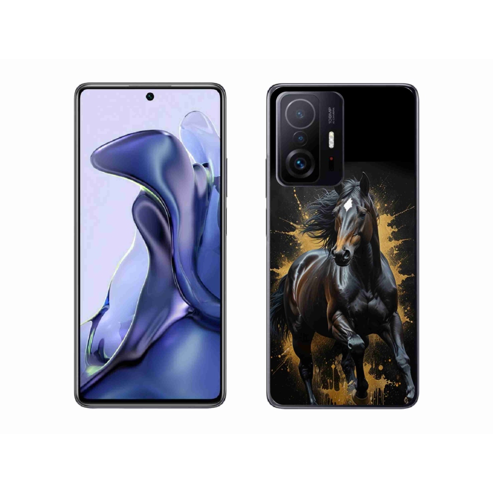 Gél borítás mmCase a Xiaomi 11T-hez - elegáns fekete ménes
