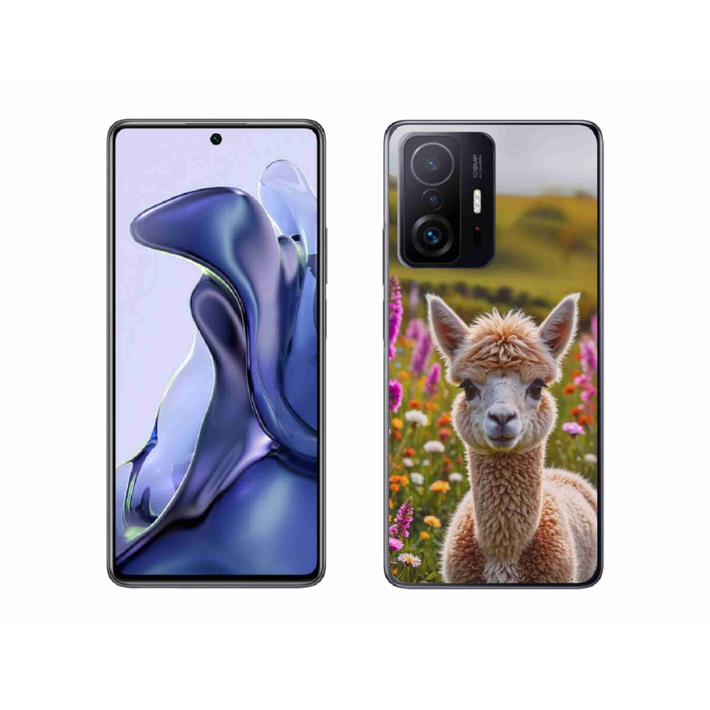 Gél borítás mmCase a Xiaomi 11T-hez - láma a réten