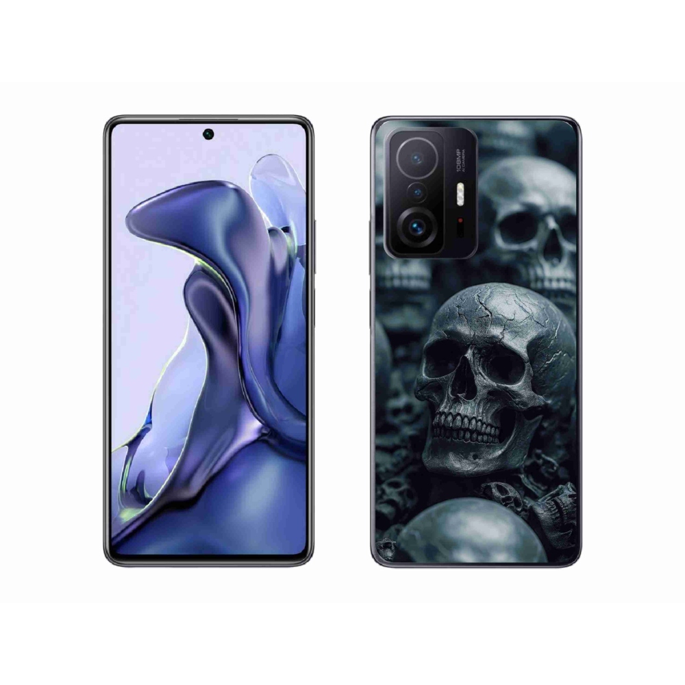 Gél borítás mmCase a Xiaomi 11T számára - koponya 2