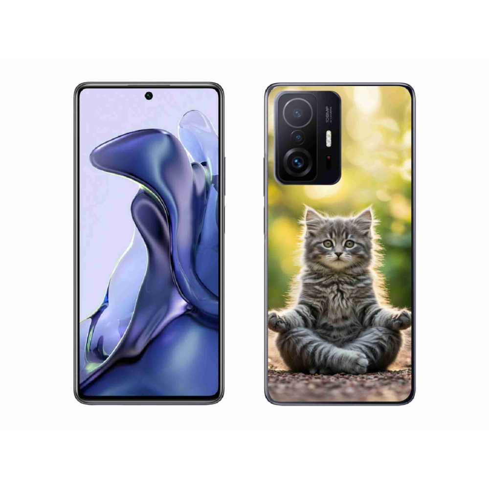 Gél borítás mmCase a Xiaomi 11T-hez - meditáló cica
