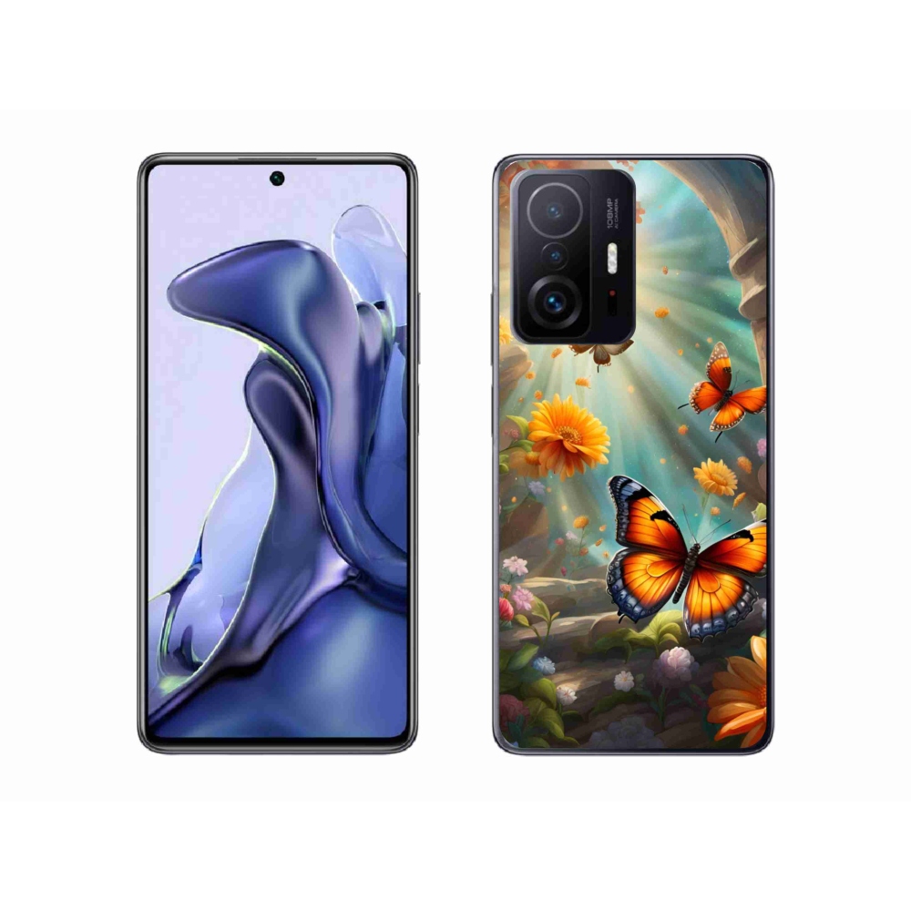 Gél borítás mmCase a Xiaomi 11T-hez - pillangókert 2