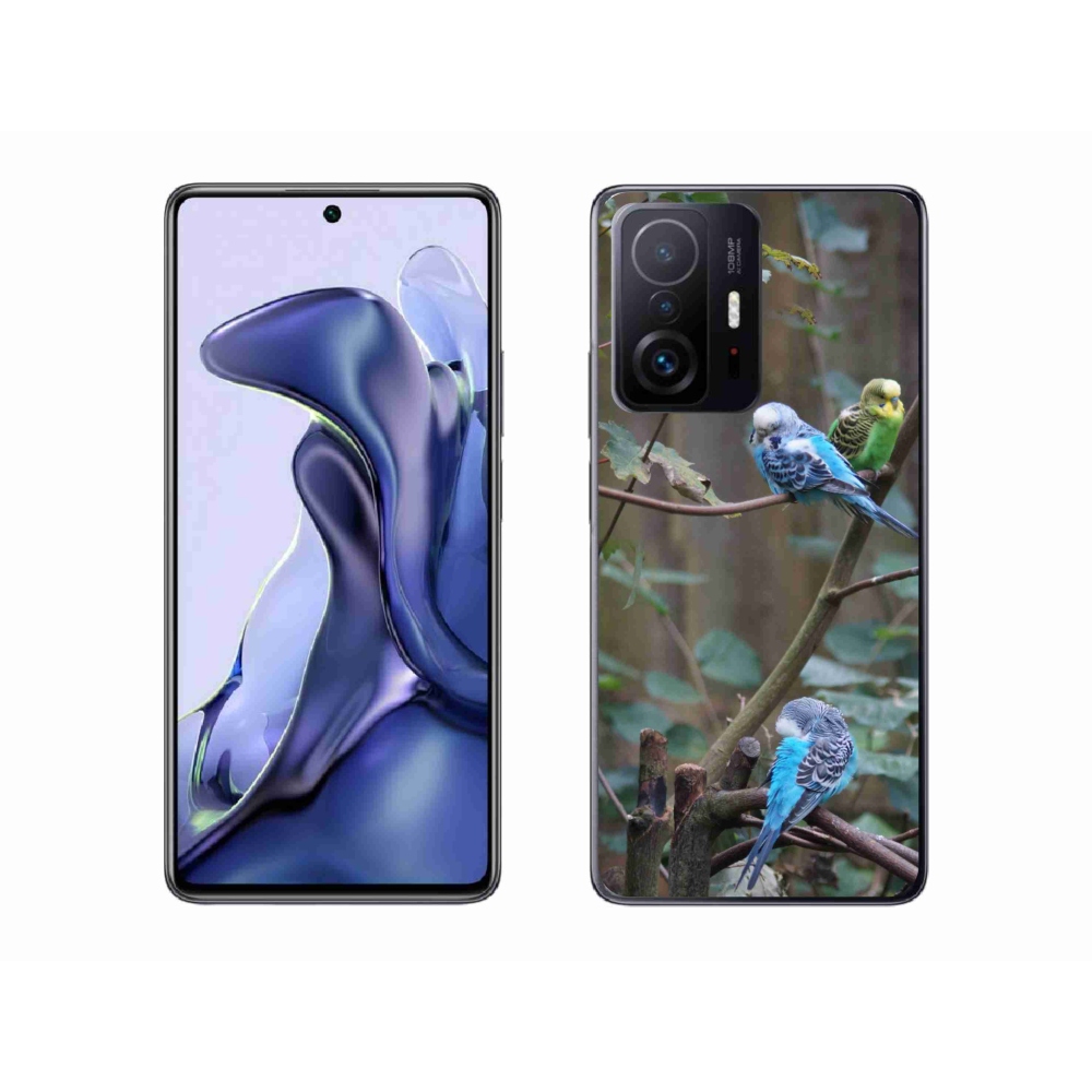 Gél borító mmCase a Xiaomi 11T-hez - papagájok az ágon