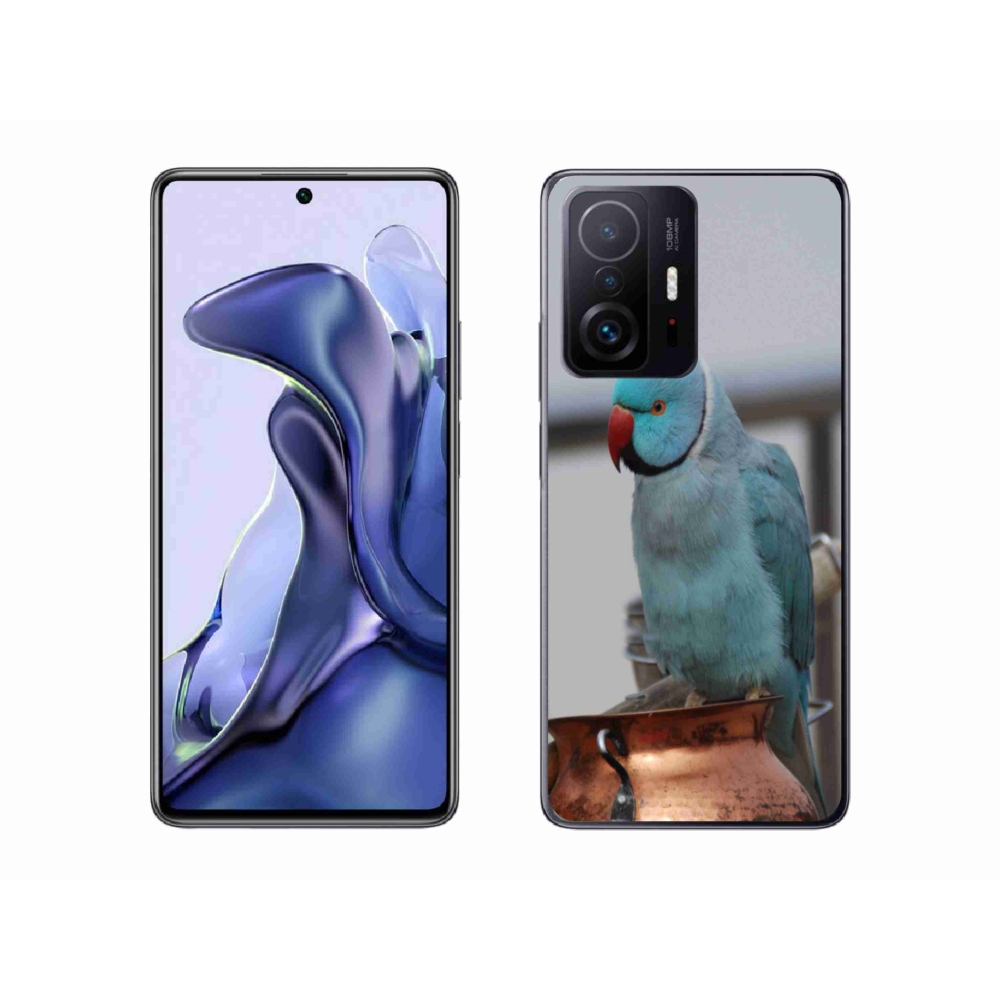 Gél borítás mmCase a Xiaomi 11T-hez - papagáj alexander kék