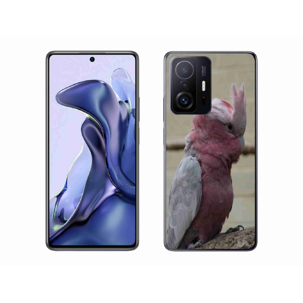Gél borítás mmCase a Xiaomi 11T-hez - papagáj kakadu rózsaszínű