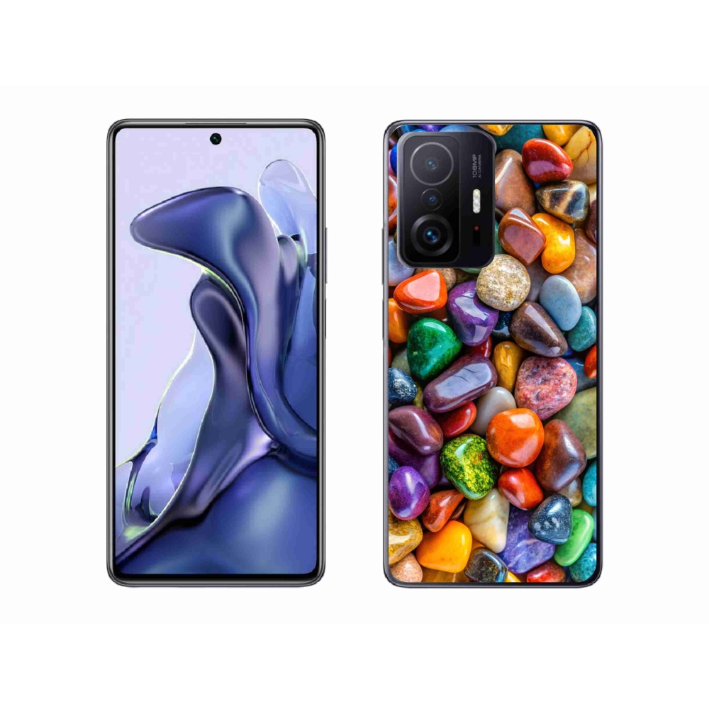 Gél borítás mmCase a Xiaomi 11T Pro számára - színes strasszkövek