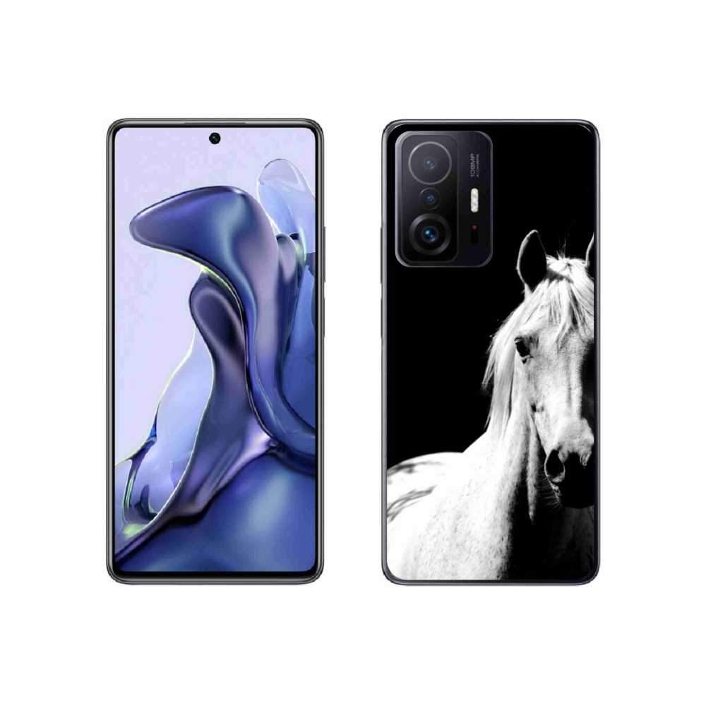 Gél borítás mmCase a Xiaomi 11T Pro számára - fehér ló 5
