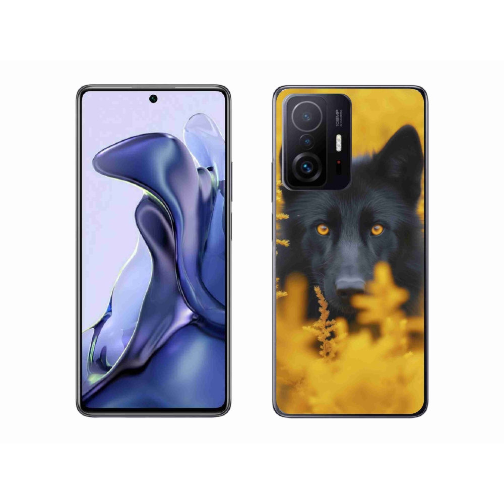 Gél borítás mmCase a Xiaomi 11T Pro-hoz - fekete farkas 2