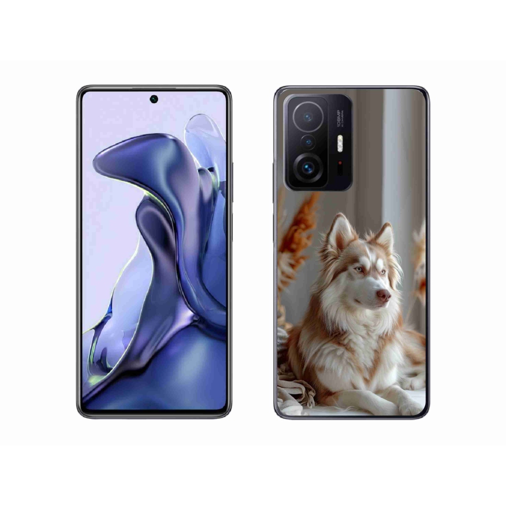 Gél borítás mmCase a Xiaomi 11T Pro számára - csendes szibériai husky