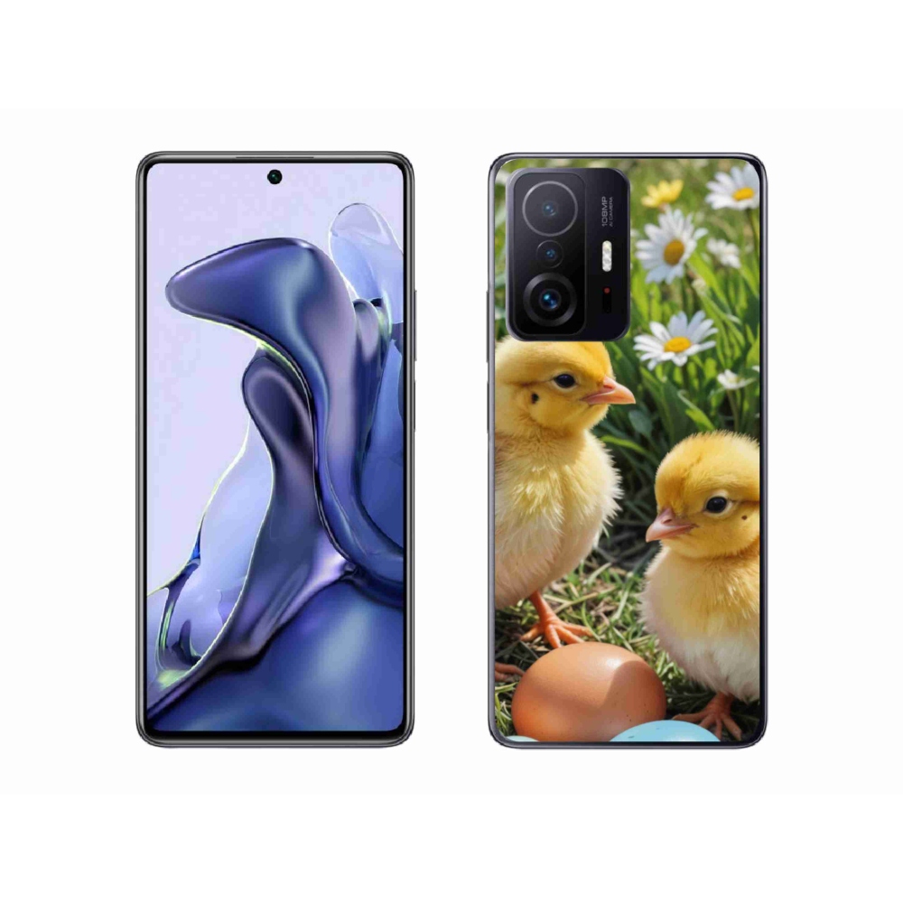 Gél borítás mmCase a Xiaomi 11T Pro számára - csirkék