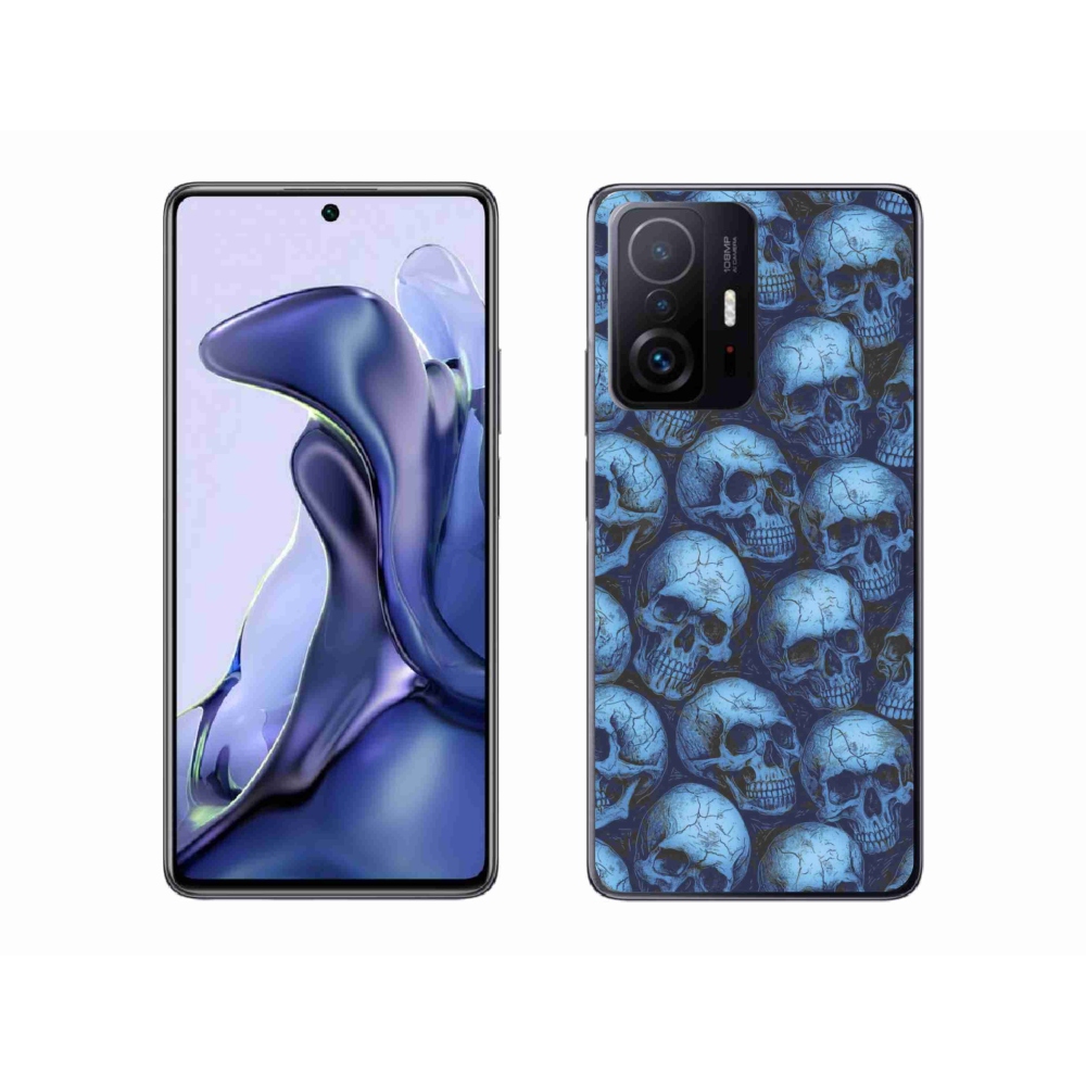 Gél borítás mmCase a Xiaomi 11T Pro számára - koponyák